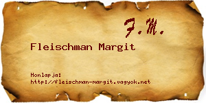 Fleischman Margit névjegykártya