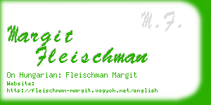 margit fleischman business card